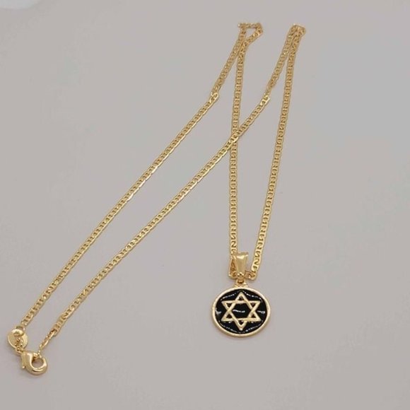 Other - LAST ONE !!! Brazilian 18k Gold Filled Star Of David  Necklace